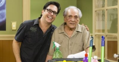 Lúcio Mauro Filho e o pai.(Foto: Divulgação)