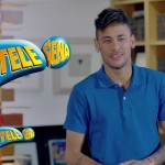 Neymar em campanha da Tele Sena de Mães. (Foto: Reprodução)