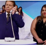Silvio Santos passando trote em seu programa (Foto reprodução: SBT)