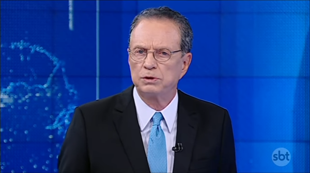 Hermano Henning no "Jornal do SBT" (Foto: Reprodução/SBT)