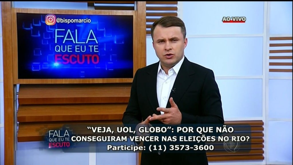 Bispo Marcio Carotti no "Fala Que Eu Te Escuto" (Foto: Reprodução/Record)