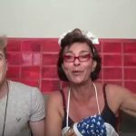 Aaron Tura e Ofrásia em mais um Fuxicando (Foto reprodução)