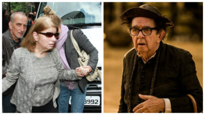 Umberto, como padre Romão, e Cecília: quase 50 anos juntos