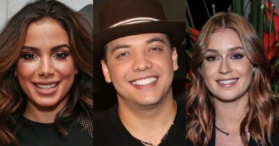 Anitta, Wesley Safadão e Mariana Ruy Barbosa, que estarão no amigo oculto do 
