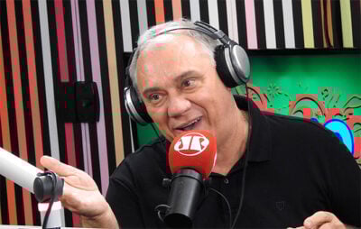 Marcelo Rezende na rádio. (Foto: Divulgação)