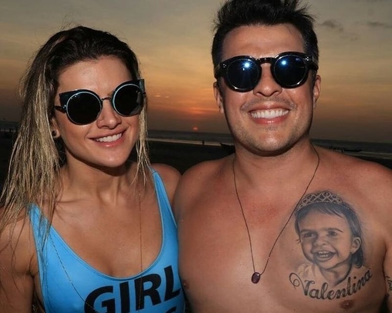 Wellington e sua esposa (Foto: Reprodução / Internet)