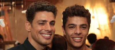 Os atores Cauã Reymond e Matheus Abreu, que viveram os “dois irmãos” (Foto: Divulgação)