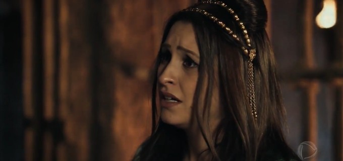 A atriz Carla Diaz em novela da Record (Foto: Divulgação)