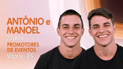 Os gêmeos Antônio e Manoel, participantes do 