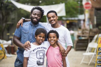 Laranjinha (Darlan Cunha) Acerola (Douglas Silva) Davi (Luan Pessoa) Clayton (Carlos Eduardo)
(Foto: Globo/Mauricio Fidalgo)
