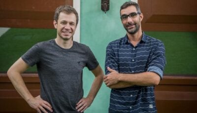 Leifert ao lado de Rodrigo Dourado. (Foto: Divulfação)