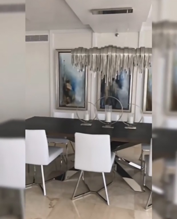 Zilu exibe apartamento de R$ 4 milhões que possui em Miami (Foto: Reprodução)