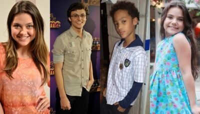 Polliana Aleixo, Miguel Roncato, Nicollas Paixão e Bia Passos na época de 
