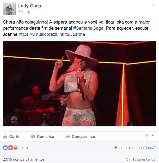 Lady gaga (Foto: Reprodução)