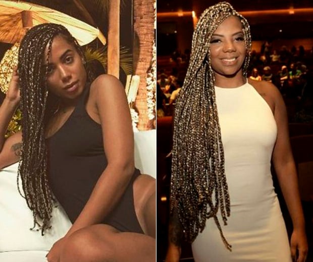 Anitta muda o visual com dreadlocks e é comparada a Ludmilla (Foto: Reprodução)