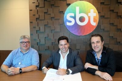 Leon Abravanel, Marcos Paulo e Fernando Pelegio
(Foto: Lourival Ribeiro/SBT)