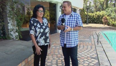 Gugu entrevista ex-diretora de Hebe Camargo
(Foto: Divulgação/Record)