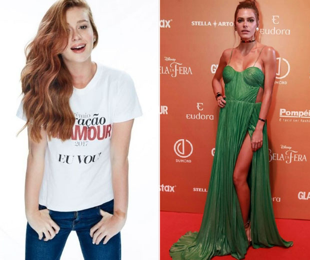 Marina Ruy Barbosa e a namorada de Cauã Reymond, a Mariana Goldfarb (Foto: Reprodução)