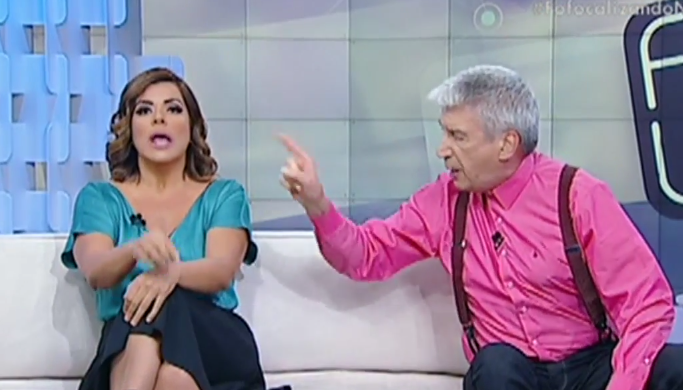 Mara Maravilha e Piccinini no Fofocalizando. (Foto: Reprodução/SBT)