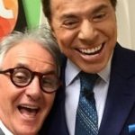 Otávio feliz ao lado de Silvio Santos. (Foto: Reprodução/Instagram