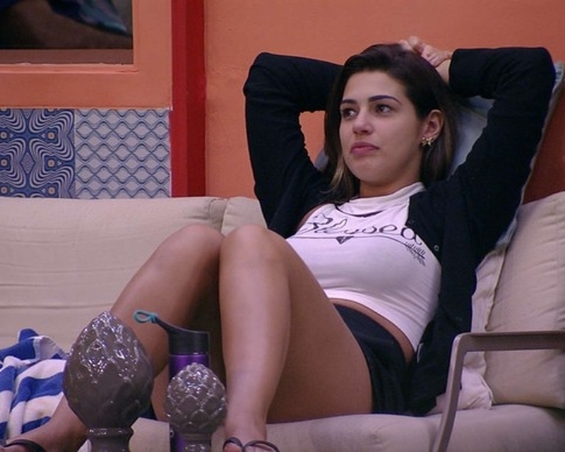 Vivian no "BBB17" (Foto: Reprodução)