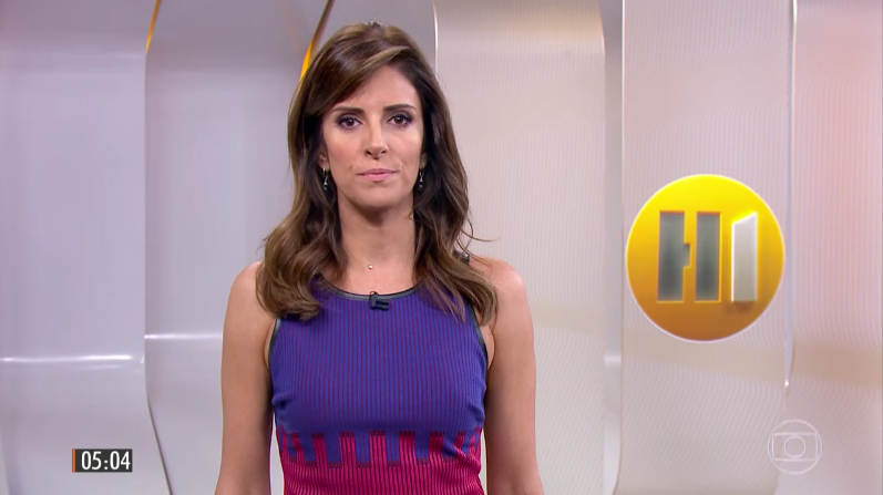 Monalisa Perrone no Hora Um; apresentadora foi recebida na CNN Brasil após se demitir da Globo (Foto: Reprodução/Globo)