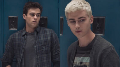 Brandon Flynn e Miles Heizer, que vivem Justin Foley e Alex Standall na série (Foto: Reprodução)