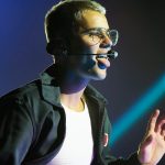 Justin Bieber em um dos seus shows no Brasil (Foto: Divulgação)