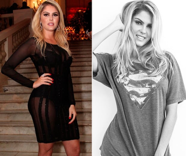 Bárbara Evans está mais magrinha (Fotos: Ag.News e Divulgação)