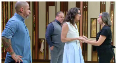 Participante não aguentou a pressão das provas do MasterChef e foi a segunda eliminada nesta temporada (Foto reprodução Band)