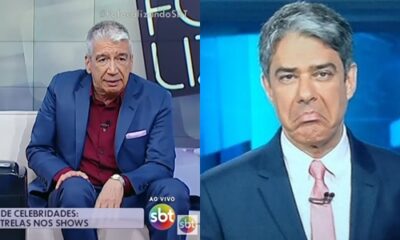 Décio detona William Bonner. (Foto: Reprodução/SBT/Globo)