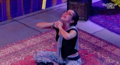 Emilly comemora liderança. (Foto: TV Globo/BBB/Reprodução)