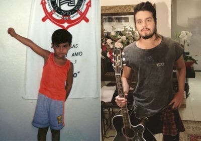 Luan Santana também mostrou fotos de quando era pequeno (Foto: Reprodução)