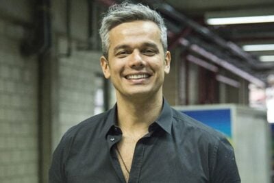 Cabelo do apresentador faz sucesso (Foto: TV Globo/Divulgação)