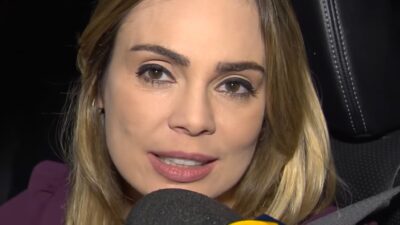 Rachel conversou com a equipe do programa 
