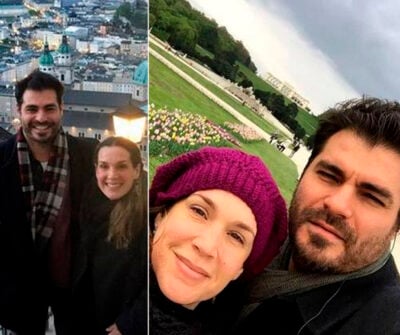 Ator e esposa viajaram juntinhos (Foto: Reprodução)