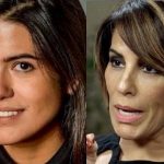 Antonia e sua mãe, Gloria Pires. Foto - montagem.