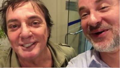 Dan e Fábio na Globo. Foto - reprodução/Instagram.