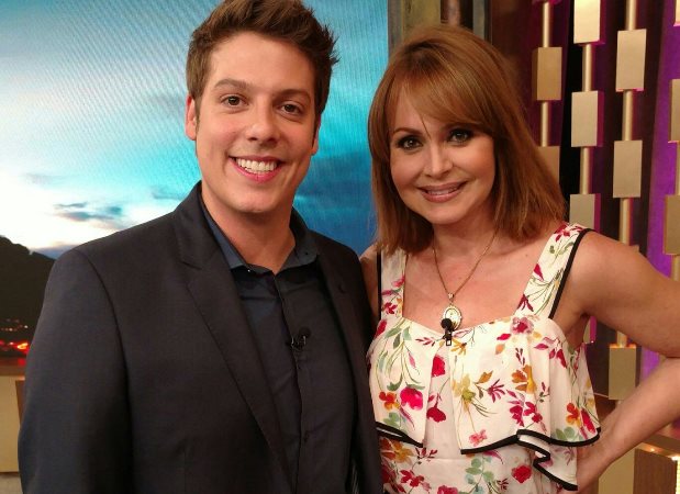 Gaby Spanic no Porchat. Foto - divulgação/RecordTV.
