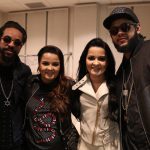 Cantores nos bastidores do Altas Horas (Foto: Reprodução)