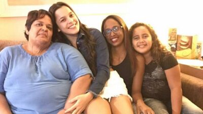 Emilly reencontra Luciane. (Foto: Reprodução/Instagram)