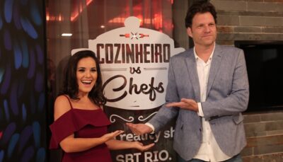 Isabele Benito e Carlos Bertolazzi no lançamento do 