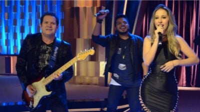 Ximbinha não gostou do vestido de Leya e achou vulgar (Foto: Antonio Chahestian/Record)