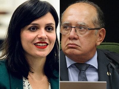 Monica Iozzi e Gilmar Mendes (Foto: Ramon Vasconcelos/Globo e Carlos Humberto/