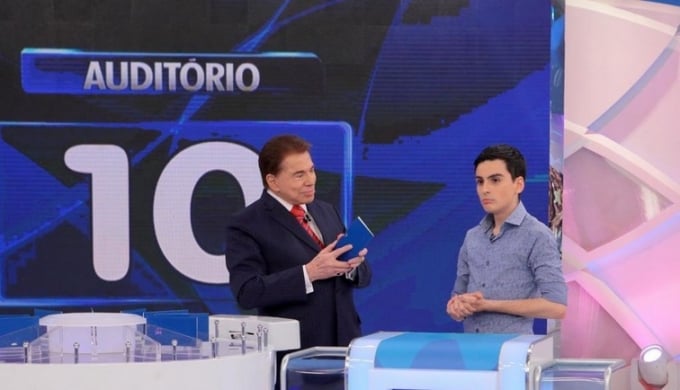 Silvio Santos e Dudu Camargo (Foto: Reprodução)