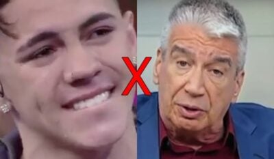 Décio não poupou críticas ao cantor. (Foto: Reprodução/Globo/SBT)