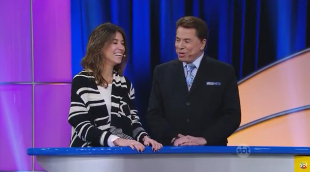 Rebeca Abravanel e Silvio Santos