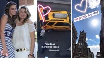 Sasha filma e publica chegada de Bruna Marquezine. (Foto: Reprodução/Instagram)