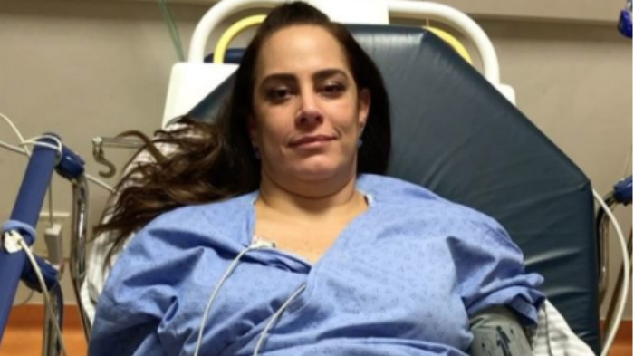 Silvia Abravanel em sua segunda internação em poucos dias (Foto reprodução - Instagram)
