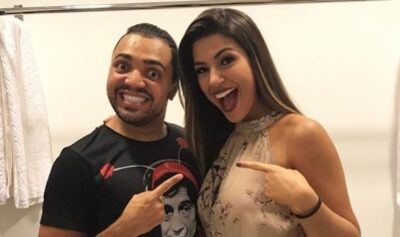 Vivian se diverte com humorista. (Foto: Reprodução/Instagram)